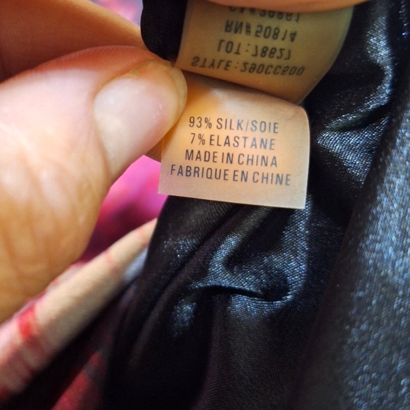 ELIE TAHARI 3X Silk abstract black purple red sleeveless zip up blouse shirt top - Picture 3 of 6